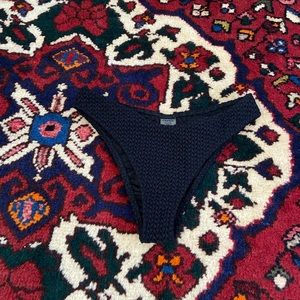 Montce Black Crochet Lulu Bikini Bottom - Size Small